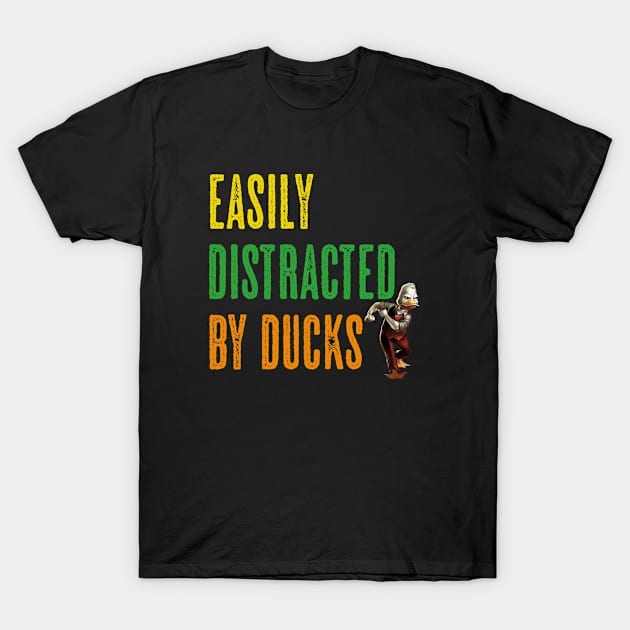 Easily Distracted By Ducks T-Shirt by 29 hour design